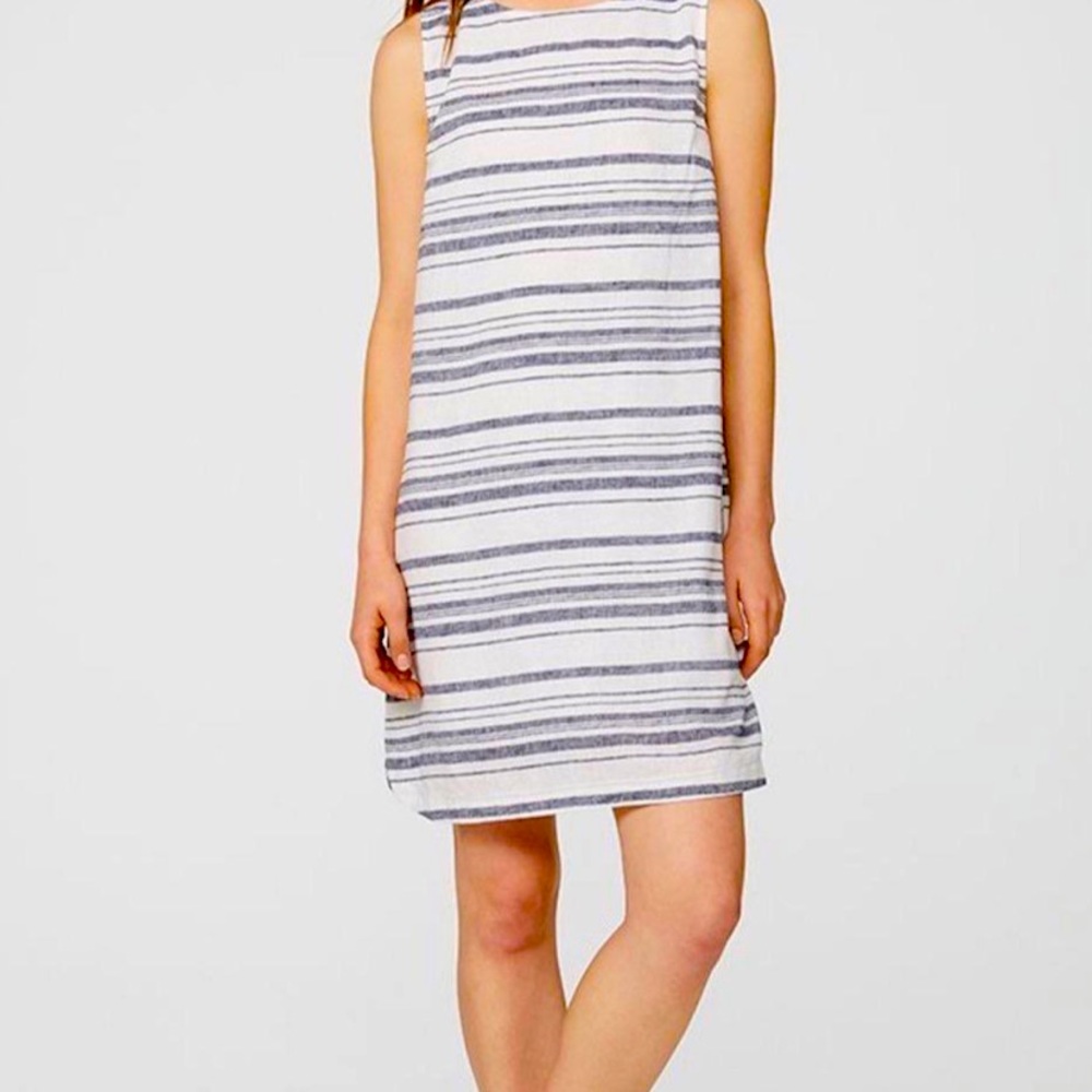 NWT Beach Lunch Lounge Striped Linen Shift Dress